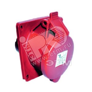 Розетка 20 3P+E 4x32 380-415V наклонная скрытая - Tplast
