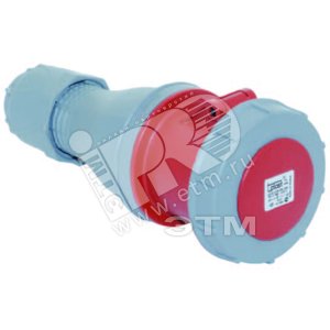 Разъем с замком 3P+E+Pilot 4x63 380-415V - Tplast