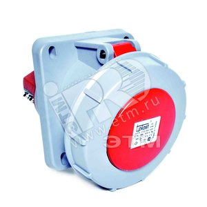 Розетка 20 3P+E+Pilot 4x63 380-415V с замком скрытая наклонная (31.32.309.1600) - Tplast