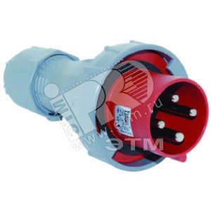 Вилка кабельная 3P+E 125A IP67 (31.37.301.1600) - Tplast