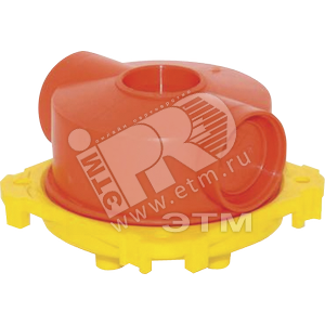 Коробка встраиваемая в бетон низкая D35мм (комбинация F) - Tplast