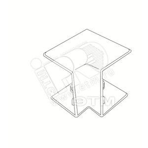 Угол внутренний 20х10 белый (50.15.001.003) - Tplast
