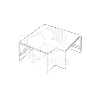 Угол плоский L 15х10 белый (50.15.003.001) - Tplast