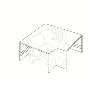 Угол плоский L 16х16 белый - Tplast