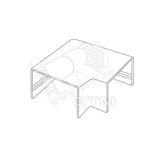 Угол плоский L 20х10 белый (50.15.003.003) - Tplast