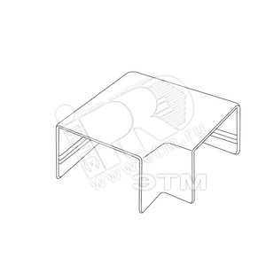 Угол плоский L 40х25 белый (50.08.001.0009) - Tplast