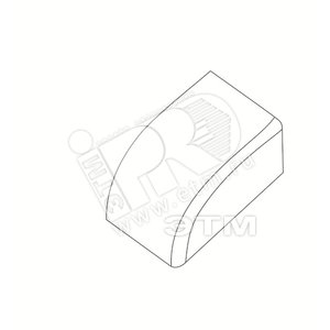Заглушка 40х16 белая - Tplast