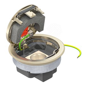 Лючок GESRN2 USB (для монтажных оснований, никелир.) (GESRN2 USB) - OBO Bettermann