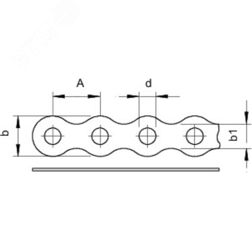 Монтажная лента перфорированная 26x1 мм 2