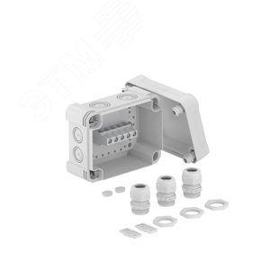 Распределительная коробка X06, IP 67, 151х167х87 мм, с клеммой и 3-я кабельными вводами V-TEC - OBO Bettermann