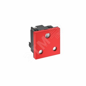 Розетка одинарная 0° ЮАР/Индия с кодом, 16А, 250 В (красный) (STD-SA0K SRO1) | 6120732 | OBO Bettermann - OBO Bettermann