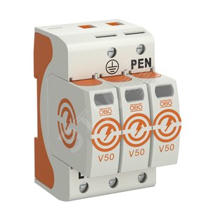 УЗИП для силовых сетей 3-полюсный (Класс I+II), 280 В - OBO Bettermann