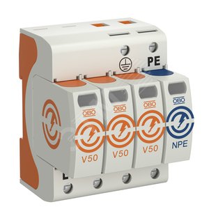 УЗИП для силовых сетей 3+NPE (Класс I+II), 280 В - OBO Bettermann