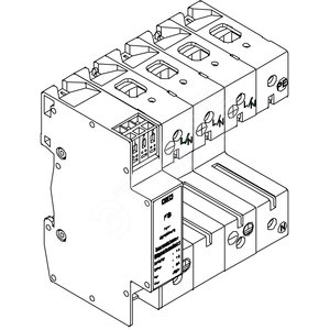 Основание УЗИП 3+NPE (Класс II) (V20-C U-3+NPE-FS) - OBO Bettermann