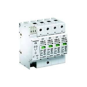 УЗИП для силовых сетей 4 пол. (Класс II), 280 В (V20-C 4+FS-280A) | 5096030 | OBO Bettermann - OBO Bettermann