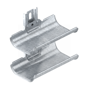 Кронштейн тоннельный на рейке 200 мм 2 полки (KTW 100 2 FT)