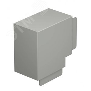 Крышка плоского угла кабельного канала WDK 100x130 мм (ПВХ, серый) (WDK HF100130GR) - OBO Bettermann