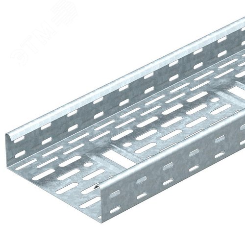 Кабельный листовой лоток перфорированный 60x100x3000 горячий цинк - OBO Bettermann