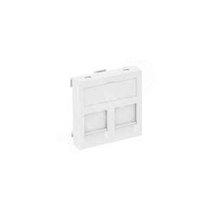 Корпус компьютерной розетки Modul45 тип С (прямой) 45x45 мм (белый)