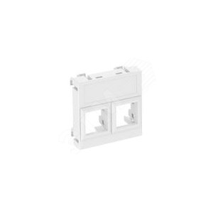 Корпус компьютерной розетки Modul45 тип LE (прямой) 45x45 мм (черный) (DTG-02LE SWGR1) | 6119306 | OBO Bettermann