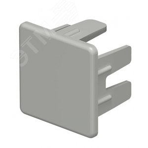 Заглушка кабельного канала торцевая WDK 25x25 мм (ПВХ, серый) - OBO Bettermann