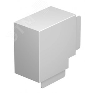 Крышка плоского угла кабельного канала WDK 100x130 мм (ПВХ, белый) (WDK HF100130RW) - OBO Bettermann