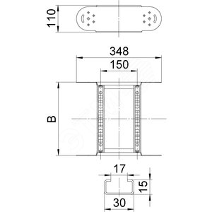 Соединитель кабельного лотка шарнирный (LGBE 1130 FS)