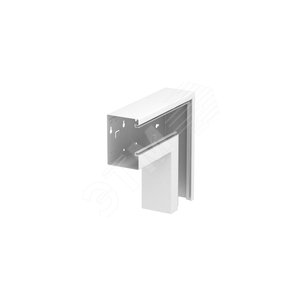 Угол кабельного канала плоский Rapid 80 90x130 мм (сталь, светло-серый) (GS-AFF90130LGR)