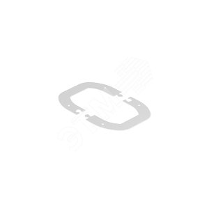 Стыковая рамка для колонны ISSDM45R 185x135x2 мм (сталь,белый) (WAGDM45) - OBO Bettermann
