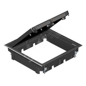 Лючок GES9 U (универсальный) 12xModul45 (полиамид, серый) (GES9 10U 7011) - OBO Bettermann