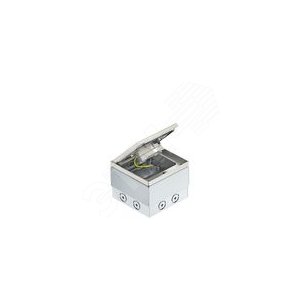 Лючок UDHOME2 с тубусом (пустой,нерж.сталь) 140x140x110 мм - OBO Bettermann