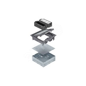 Лючок UDHOME GES4 с монтажной коробкой (полиамид) (UDHOME GES4 9011) - OBO Bettermann