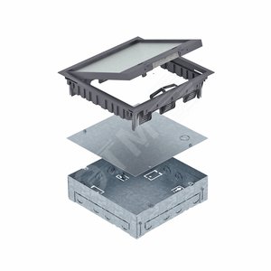 Укомплектованный лючок GES9-2 (полиамид,серый) (UD GES9-2 7011) - OBO Bettermann