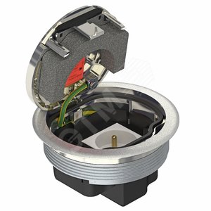 Лючок GESRN2 USB N (для монтажных оснований, никелир.) (GESRN2 USB N) - OBO Bettermann