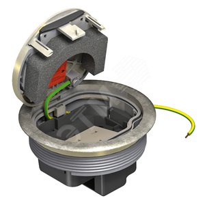 Лючок GESRMS2 USB BSS (для монтажных оснований, латунь) (GESRMS2 USB BSS) - OBO Bettermann