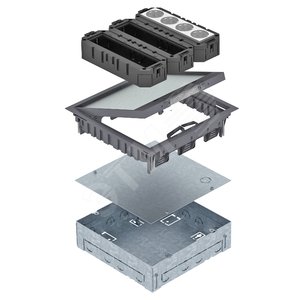 Лючок UDHOME GES9 с монтажной коробкой (полиамид) (UDHOME GES9 7011) - OBO Bettermann
