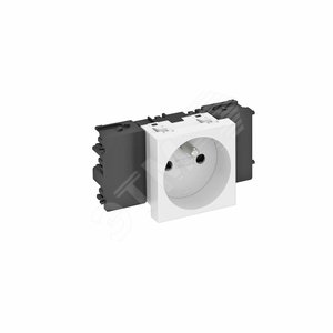 Розетка одинарная 0° Modul45connect франц. стандарт, 250 В, 16A (зеленый) (STD-F0C MZGN1) | 6120536 | OBO Bettermann - OBO Bettermann
