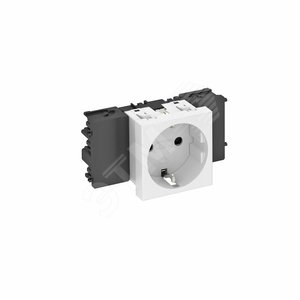 Розетка одинарная 0° Modul45connect с з/к, 250 В, 16A (красный) (STD-D0C SRO1) | 6120348 | OBO Bettermann - OBO Bettermann