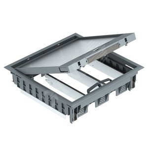 Лючок GES9-3B U (универсальный) 12xModul45 (полиамид,черный) (GES9-3B U 9011) | 7405079 | OBO Bettermann - OBO Bettermann