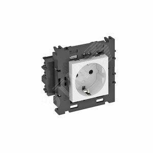 Розетка одинарная 0° Modul45connect с з/к, 250 В, 16A (красный) (STD-D0C8 SRO1) - OBO Bettermann