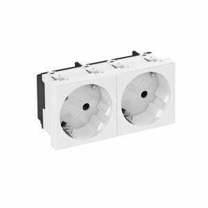 Розетка двойная 33° с з/к, 250 В, 16A (оранжевый) (STD-D3 ROR2) | 6120104 | OBO Bettermann