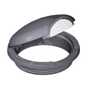 Минилючок SH80 (напольное покрытие < 6 мм,полиамид,черный) (SH80 9011) - OBO Bettermann