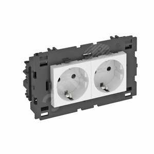 Розетка двойная 0° Modul45connect с з/к, 250 В, 16A (зеленый) (STD-D0C8 MZGN2) | 6120436 | OBO Bettermann - OBO Bettermann
