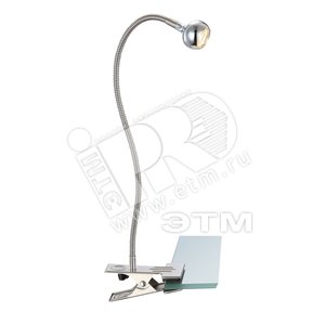 Светильник настольный 1xLEDx3W L28хW10хH48 incl. 150lm хром/никель матовый/акрил (24109K) - Globo Lighting