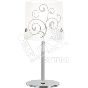 Светильник настольный 1хE14х40W H24хD12 хром/стекло - Globo Lighting