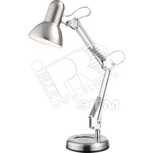 Светильник настольный 1xE27х40W D15.5хH58 230V никель матовый/хром (24891) - Globo Lighting