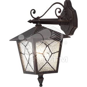 Светильник 1xE27х60W уличный B18.5хW25.5хH37 230V черно-серый/стекло - Globo Lighting