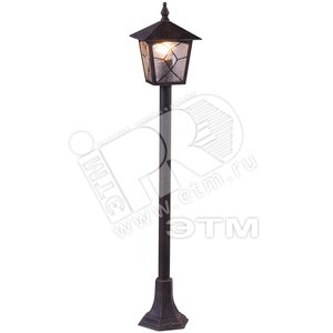 Светильник 1xE27х60W уличный B18.5хH97 230V черно-серый/стекло - Globo Lighting