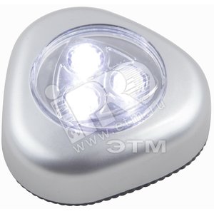 Светильник светодиодный 3xLEDx0.21W 4.5V декоративный D6.5х2.6 incl. алюминий (батареи в комплекте) (31909) - Globo Lighting