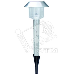 Светильник 1xLED 0.07W 3.3V Ni MH AA 600mAh 1.2V D125хH410 inkl. солнечная батарея нержавеющая сталь/пластик белый IP44 - Globo Lighting